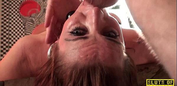  Submissive redhead slut squirting